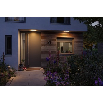 Настенный светильник Lamina Backlight 14W, дружелюбный к насекомым, с датчиком движения, квадратный