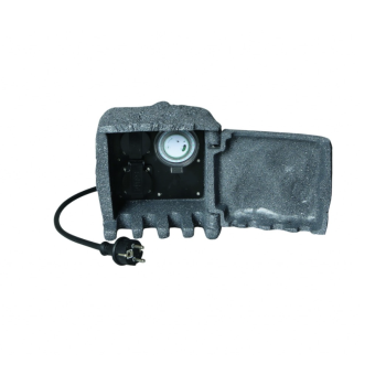 Декоративная уличная розетка с двумя розетками и таймером