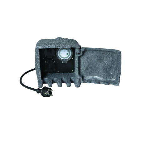 Декоративная уличная розетка с двумя розетками и таймером