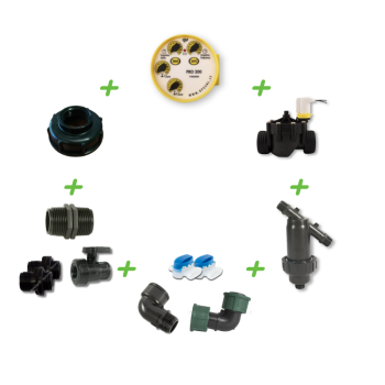 Gravitācijas laistīšanas komplekts no IBC tvertnes – 1 sekcija