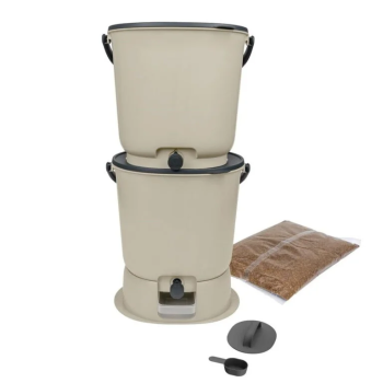 Bokashi virtuves kompostētājs Organko Essential 15,3 L x 2