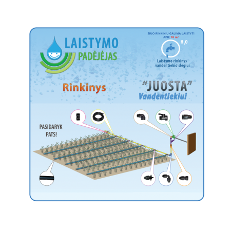 Siltumnīcas laistīšanas sistēma ”Juosta” ūdensvadam | maidina.lv