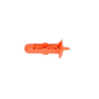 Plastmasas caurumu perforators 3-4 mm, oranžs