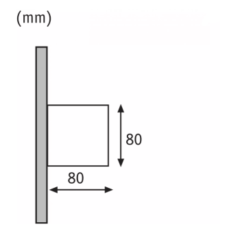 Настенный уличный светильник кубической формы