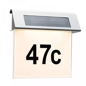 Светодиодный номер дома с солнечной батареей