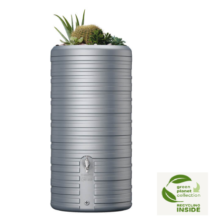 Dekoratīvā tvertne Nordic 2in1, 300 L, akmens pelēka