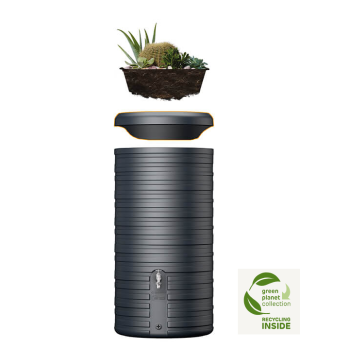 Dekoratīvā tvertne Nordic 2in1, 300 L, grafīta pelēka