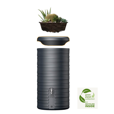 Dekoratīvā tvertne Nordic 2in1, 300 L, grafīta pelēka