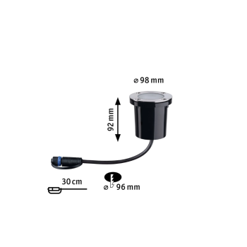 Встраиваемый в пол светильник Plug & Shine LED Gold light 4,6 Вт