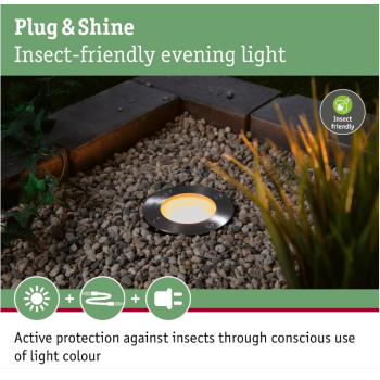 Встраиваемый в пол светильник Plug & Shine LED Gold light 4,6 Вт