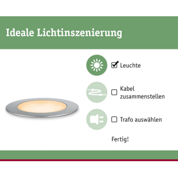 Встраиваемый светильник Plug & Shine 2 Вт, безопасный для насекомых