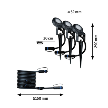 Набор втыкных светильников Plug & Shine Sting 3x6,4 Вт