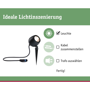 „Plug & Shine“ iedurtais gaismeklis „Kikolo“ 7,2 W, 60°