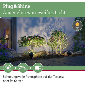 „Plug & Shine“ iedurtais gaismeklis „Kikolo“ 7,2 W, 60°