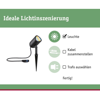 Plug & Shine вкопываемый светильник Shira RGBW 6,5 W