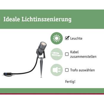 Plug & Shine вкопываемый светильник Radon 11 W