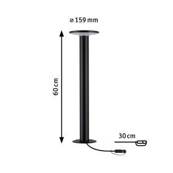 Plug & Shine stāvoša Plate 7W lampa - draudzīga kukaiņiem