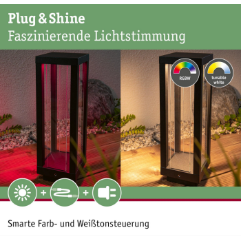 Plug & Shine stāvoša lampa Classic RGBW 2W 