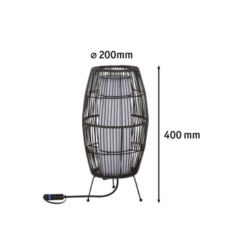 Plug & Shine stāvoša lampa Basket RGBW 3,2W
