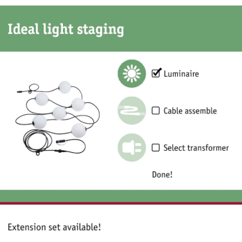 Plug & Shine gaismas virtene Naima 6x1W 5,88 m