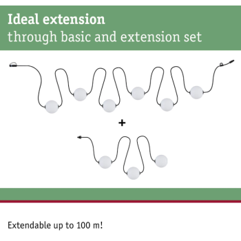 Plug & Shine gaismas virtene Naima 6x1W 5,88 m