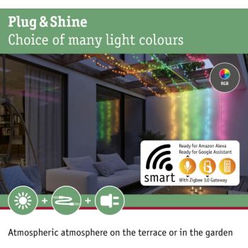 Plug & Shine gaismas virtene Yuna 12,4m 5W