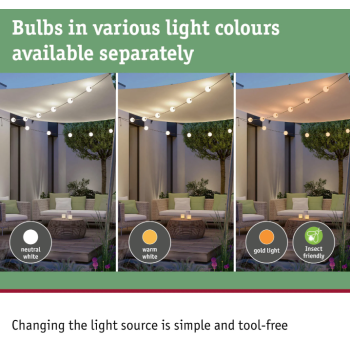 Plug & Shine virtenes Naima papildinājums 3x1W 1,71 m