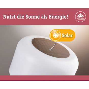 Akumulatora gaismeklis Bartja ar saules bateriju, melnā krāsā