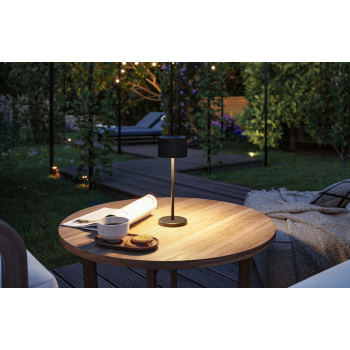 Akumulatora gaismeklis Else ar saules bateriju, melnā krāsā