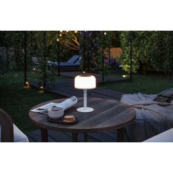 Аккумуляторный светильник Bartja с солнечной батареей, белый цвет