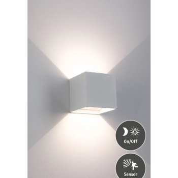 Sienas akumulatora lampas “Nyara” ar kustības sensoru, balta