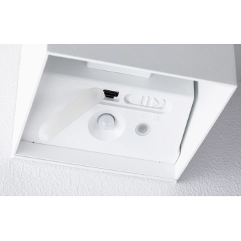 Настенный аккумуляторный светильник "Nyara" с датчиком движения, белый