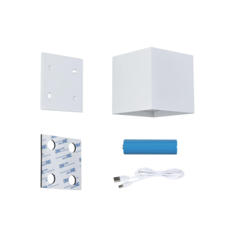 Настенный аккумуляторный светильник "Nyara" с датчиком движения, белый