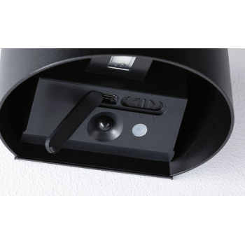 Настенный аккумуляторный светильник "Nyora" с датчиком движения, чёрный