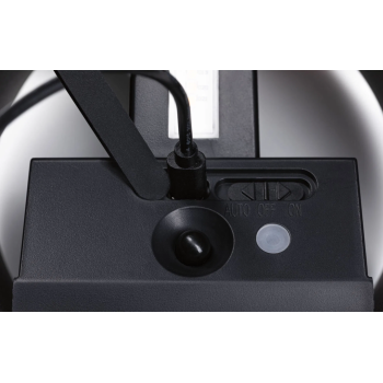 Настенный аккумуляторный светильник "Nyora" с датчиком движения, чёрный