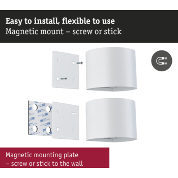 Настенный аккумуляторный светильник “Nyora” с датчиком движения, белый