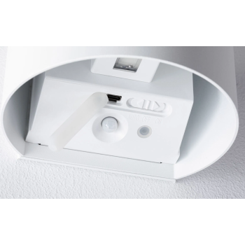 Настенный аккумуляторный светильник “Nyora” с датчиком движения, белый