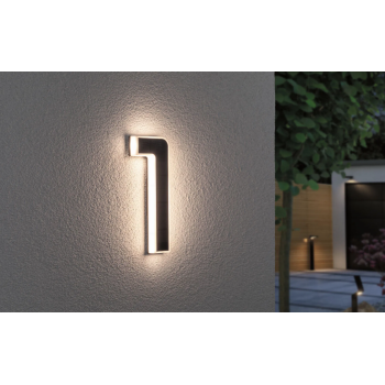 LED mājas numura gaismeklis cipars 1