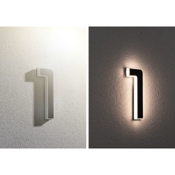 LED mājas numura gaismeklis cipars 1