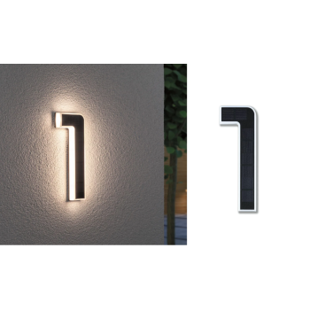 LED mājas numura gaismeklis cipars 1