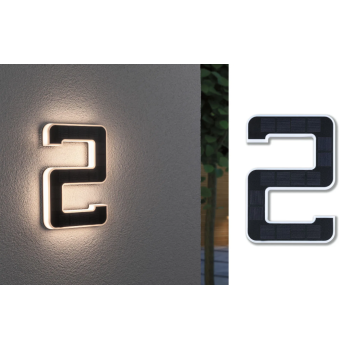 Светодиодный светильник для номера дома цифра 2