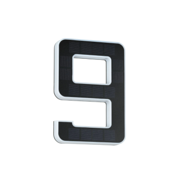 LED mājas numura gaismeklis cipars 9