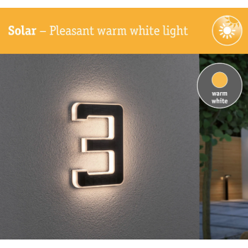 LED mājas numura gaismeklis cipars 3