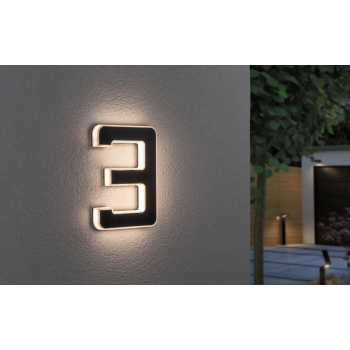 LED mājas numura gaismeklis cipars 3