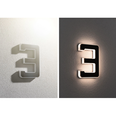 LED mājas numura gaismeklis cipars 3