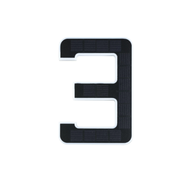 LED mājas numura gaismeklis cipars 3