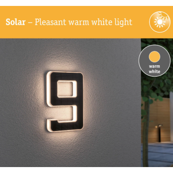 LED mājas numura gaismeklis cipars 9