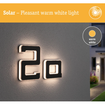 LED mājas numura gaismeklis burts A