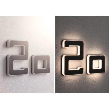 LED mājas numura gaismeklis burts A