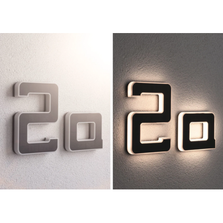 LED mājas numura gaismeklis burts A